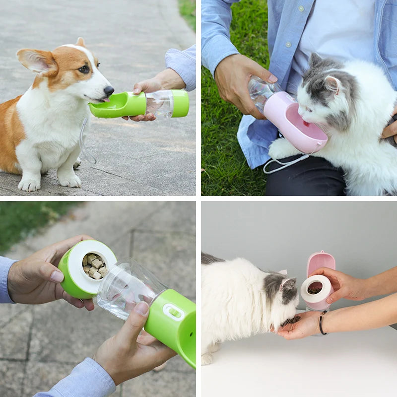 Garrafa de Água e Alimentador Portátil para Pet - Amarzem